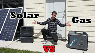 Solar Generator VS Gas Generator...Which One Would You Choose!?  Which Is The Ultimate Home Backup?