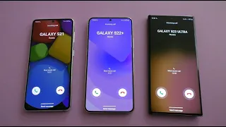 Samsung Galaxy S21 vs S22+ vs S23 Ultra Incoming Calls