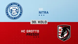 30.kolo HK Nitra - HC Grotto Prešov HIGHLIGHTS