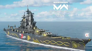 Yamato Aegis With Midnight Vanquisher new Skin Gameplay - Modern Warships