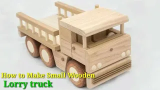 Wooden Toy Car. Lorry Truck