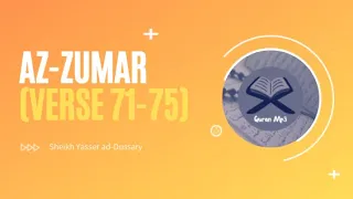 Surah Az-Zumar (Verse 71-75) ‐ Sheikh Yasser ad-Dussary | Emotional Quran Recitation