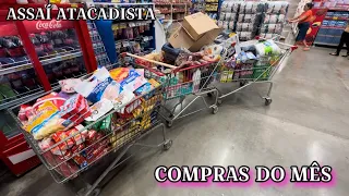 MAIOR COMPRA QUE FIZ NA MINHA VIDA😭🙌🏻 COMPRAS DO MÊS NO ASSAÍ ATACADISTA!!!