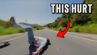 My Worst Longboard Crash EVER