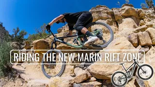 Duncan Shaw and Owen Timm ride the 2023 Marin Rift Zone