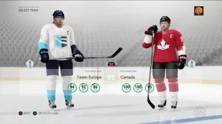 NHL 17 World Cup of Hockey: Team Europe vs. Team Canada (9/21/2016)