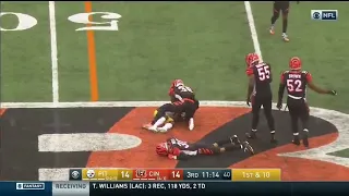 Vontaze Burfict hits Antonio Brown in Helmet and Tells JuJu Smith-Schuster he's next