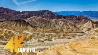 4K Long Relax Video with Music - Death Valley National Park - 6 Hours Ultra HD