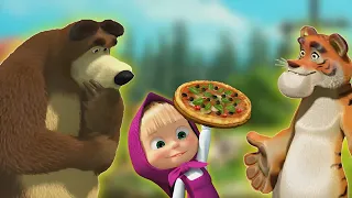 Masha and the Bear Pizzeria - Make the Best Homemade Pizza for Your Friends! cartoons for kids 150