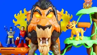 Batman & Superman Get Trapped At Scar The Lion Jungle Base | Kion To The Rescue