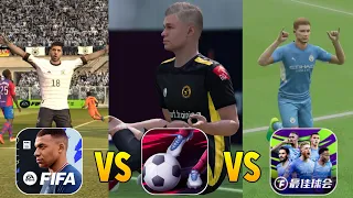 FIFA MOBILE VS VIVE LE FOOTBALL VS TOTAL FOOTBALL | GOAL CELEBRATION COMPARISON