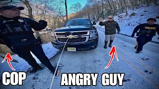 CRAZY GUY CALLS COPS ON KIDS FISHING!!