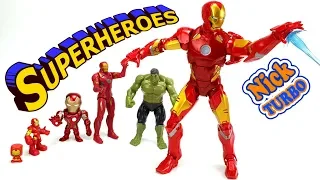 Супергерои разного размера | Игрушки для детей / superheroes toy