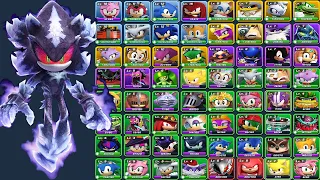 Sonic Forces Speed Battle - All 66 Characters Unlocked Showcase Movie Super Sonic Baby Sonic Tails