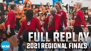 Nebraska vs. Texas: 2021 NCAA volleyball regional final | FULL REPLAY