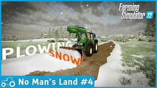 No Man's Land #4 FS22 Timelapse Plowing Snow, Removing Stones From Our Field, Clearing Trees