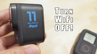 How to Turn Off Wifi on the GoPro Hero 11 Mini 🎓