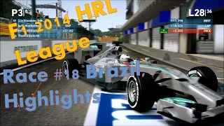 F1 2014 HRL League Race #18 Brazil, Highlights