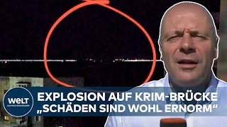 ANSCHLAG AUF KRIM-BRÜCKE: Russland spricht von "Terrorakt" - Ukraine schweigt zum Vorfall