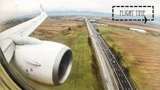 Landing Sofia Airport / Летище София (SOF/LBSF) | Ryanair Boeing 737-800 | Runway 27