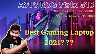 ASUS ROG STRIX G15 2021 Unboxing & Gaming Benchmarks,RTX 3060, RYZEN 7 5800H, 16GB RAM | Its a BEAST