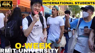 ⁴ᴷ RMIT University - City Campus |  O-Week walking RMIT's famous Bowen St International Students
