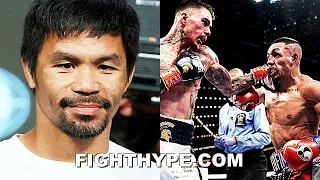 MANNY PACQUIAO REACTS TO TEOFIMO LOPEZ LOSING TO GEORGE KAMBOSOS; CONGRATULATES FRIEND ON "EPIC" WIN