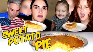 Brits Try Southern SWEET POTATO PIE for the first time!