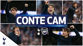 Conte's INCREDIBLE celebrations in his first North London Derby 🔥 | CONTE CAM | Spurs 3-0 Arsenal