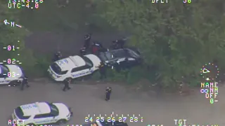 Helicopter video shows police chase with 2 teens in stolen Hyundai