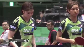 2017 JapanOpen WW SF SATO Hitomi HASHIMOTO Honoka CHEN Xingtong SUN Yingsha(CHN)