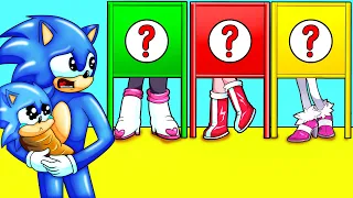 Who is Baby Sonic's Mom?? - Challenge Don't Choose The Wrong Mom - Sonic The Hedgehog 2 Animation