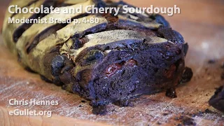 Modernist Bread: Chocolate cherry sourdough