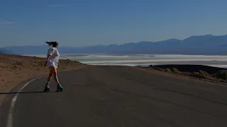 Roller Skating ASMR on top of the world in Death Valley