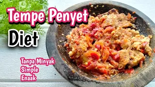 Tempe Penyet Diet | Menu makan siang simpel, Tanpa Minyak, Enak