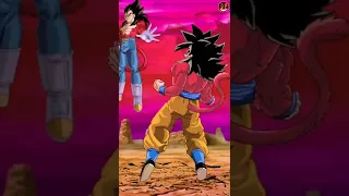 Who is strongest? ssj4 Goku vs ssj4 Vegeta #shorts #anime #dbgt #animeedits #dbs #dbz