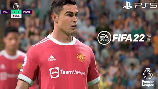 FIFA 22 - Man City vs. Man United - Premier League Full Match PS5 Gameplay | 4K