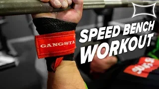 TMI SPEED BENCH Workout (From Mark Bell's iPhone) @ Super Training Gym