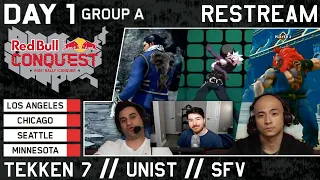 Sajam Restreams Red Bull Conquest Finals 2019 - Day 1 Group A (Tekken 7 | UNIST | SFV)