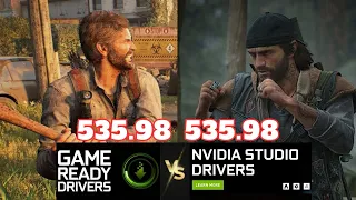 Game Ready vs Studio drivers 535.98 | Which is better for gaming? #nvidia #performance #newdriver