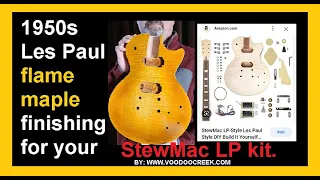 StewMac Les Paul style guitar kit finishing. 1950s faded burst like Peter Green/Gary Moore/Kossoff