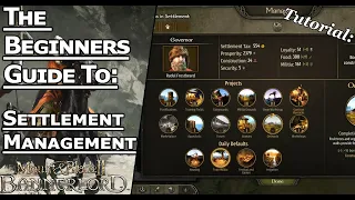 Mount and Blade II Bannerlord - Citys, Castles and Villages How To Manage Them (Beginners Guide)