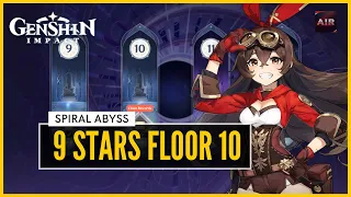 Genshin Impact - NEW Spiral Abyss - Floor 10 - 9 Stars【F2P With No 5 Star Heroes Guide】【Patch 1.2】