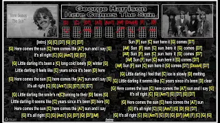 George Harrison - Here Comes The Sun [G] [Jam Track] [Uke chords & lyrics]