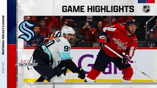 Kraken @ Capitals 3/5 | NHL Highlights 2022