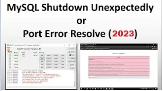 How to fix MySQL Shutdown Unexpectedly Error(2022) | How to change MySQL port in Xampp in Hindi