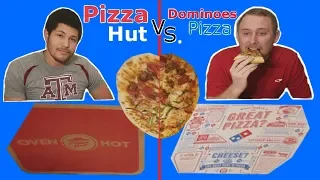 Pizza Hut VS Dominoes Taste Test! Fast food fights