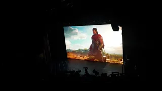 Crowd reaction to Assassin's Creed Odyssey reveal trailer at Ubisoft Showcase E3 2018.