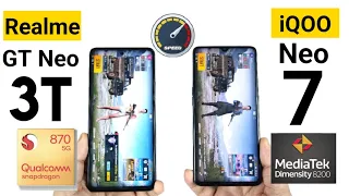 iQOO Neo 7 vs Realme GT Neo 3T Speedtest Comparison Shocking Results OMG 😱😲💪🔥🔥