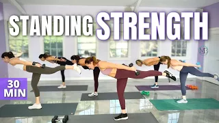 30 MIN Standing Strength Workout No Repeat | Feel Strong & Energized | Lose Fat & Gain Muscle | Cues